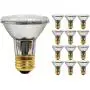 (Pack Of 12) 39PAR20/FL 120V - 39 Watt High Output (50W Replacement) PAR20 Flood - 120 Volt Halogen Light Bulbs