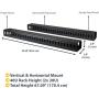 StarTech.com Vertical Cable Organizer with Finger Ducts - Vertical Cable Management Panel - Rack-Mount Cable Raceway - 0U - 6 ft. (CMVER40UF), Black