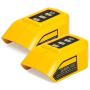 Battery Adapter (2-Pack) Compatible with Dewalt 12V/20V Lithium Ion Battery,Dual USB & DC Port Charger Power Source for Dewalt DCB090 DCB091