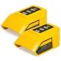 Battery Adapter (2-Pack) Compatible with Dewalt 12V/20V Lithium Ion Battery,Dual USB & DC Port Charger Power Source for Dewalt DCB090 DCB091
