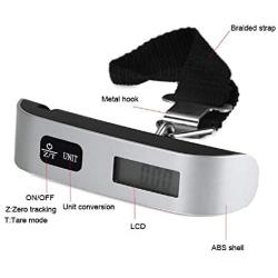 Portable portable weighing scale portable express electronic weighing scale new mini-scale (Silvery)