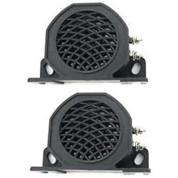 SUBALIGU 2pcs Car Back-up Alarm, 102dB 12V-48V Waterproof Industrial Heavy-Duty Backup Reverse Warning Alarm with Super Loud Beeper Tone Replacement for Truck Van Freight Car Lorry Heavy Vehicles