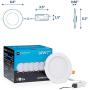 Hyperikon 6 Inch LED Recessed Lighting Slim Downlight, 80 Watt Replacement (14W) Dimmable Halo Lights with Junction Box, Ceiling Wafer Lights, UL Listed, Soft White, 14 Pack