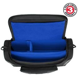 USA GEAR Mini Projector Case S7 Pro Portable Projector Bag Carrying Case with Accessory Storage - Compatible with Small LED Projectors from Vankyo, DR. J, Apeman, GooDee, DBPOWER, CiBest (Blue)