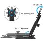 Wearson Folding Monitor Stand - Height Adjustable Vesa Monitor Stand, Tilt, Rotation Free Standing Low Profile Desk Mount for Single Monitor up to 28 inch Screens Upgrade WS-03T
