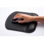 Office Leather Mouse Pad Wrist Rest and Non-Slip Design, Business Style PU High Grade Gaming Mouse Mat for Students, Workers, Computer, Laptop, Home, Office & Travel-Black Square Gaming Pad.