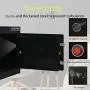 JUGREAT Safe Box with Induction Light,Electronic Digital Securit Safe Steel Construction Hidden with Lock，Wall or Cabinet Anchoring Design for Home Office Hotel BusinessGun Passport Cash (Pure Black)