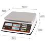 VisionTechShop TVP-60B Price Computing Scale, Lb/Oz/Kg Switchable, 60lb Capacity, 0.01lb Readability, NTEP Legal for Trade