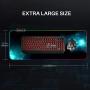 Large RGB Gaming Mouse Pad - Reawul 14 Modes Oversized Glowing Led Extended Mousepad, Anti-Slip Rubber Base and Waterproof Surface, Extra Large Soft Led Computer Keyboard Mouse Mat - 31.5 x 11.8in