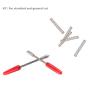 GorFanty 30/45/60 Degree Graphtec Blades Vinyl Cutter Lettering Blade Bits Cutting Plotter Tungsten Steel Carbide with Springs Pack of 10