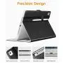 DTTO iPad 9.7 Inch 5th/6th Generation 2018/2017 Case with Apple Pencil Holder, Premium Leather Folio Cover Case for Apple iPad 9.7 inch [Auto Sleep/Wake], Also Fit iPad Pro 9.7/Air 2/Air - Black