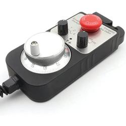 100PPR Universal 4 Axis CNC Handwheel MPG Pendant with Emergency Stop manual pulse Generator for Siemens/MITSUBISHI/CNC Router Engraving Milling Lathe Machine