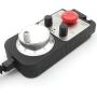 100PPR Universal 4 Axis CNC Handwheel MPG Pendant with Emergency Stop manual pulse Generator for Siemens/MITSUBISHI/CNC Router Engraving Milling Lathe Machine