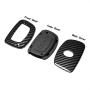 TANGSEN Smart Key Fob Case for HYUNDAI ELANTRA GT TUCSON 4 Button Keyless Entry Remote Black Carbon Fiber Pattern ABS Black Silicone Cover