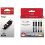 Genuine Canon PGI-250 (6497B001) CLI-251 (6513B004) Color (Black, Cyan,Magenta,Yellow) Ink Tank 5-Pack