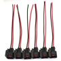 SUBALIGU (8pcs) Fuel Injector Connector for EV6 EV14 USCAR Pigtail Harness Socket Plug Wire for LS2 LS3 LS7 Compatible with GM Ford Dodge Jeep Mustang Vehicles Bosch
