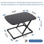 FlexiSpot Laptop Desk Riser - 27'' Standing Desk Sturdy Sit Stand up Converter for Laptop Notebook (ML2B Black Laptop Stand, No Assembly Required)