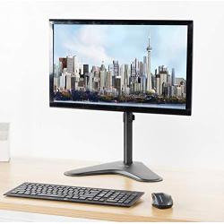 VIVO Single Monitor Stand - Freestanding VESA Steel Mount Base Riser fits 13 to 32 inch Screens, Adjustable Height, Tilt, Swivel, Rotation STAND-V001H