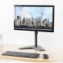 VIVO Single Monitor Stand - Freestanding VESA Steel Mount Base Riser fits 13 to 32 inch Screens, Adjustable Height, Tilt, Swivel, Rotation STAND-V001H