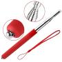 Telescopic Pointer Stick with Hand Lanyard, Teacher Pointer for Classroom, Presentation Pointers for Teachers, Hand Pointer Extendable Pointer Stick Retractable Pointer Pen Whiteboard Pointer (Red)