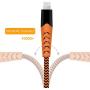 iPhone Charger, Haribol iPhone Lightning Cable Apple MFi Certified 4Pack[ 3.3FT 6.6FT 10FT] Nylon Braided Charging Cable for iPhone Xs/Max/XR/X/8/8Plus/7/7Plus/6S/6S Plus/SE/iPad/Nan More(Orange)