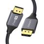 DisplayPort to DisplayPort Cable 3.3ft, iVANKY DP 1.2 Cable [4K@60Hz, 2K@165Hz, 1080P@240Hz], Braided High-Speed Display Port Cable, Compatible with 3D, PC, Laptop and Video Cards - Updated
