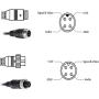 10FT/3M Car 4Pin Aviation Video ExtensionCable for, CCTV Rearview Camera Truck Trailer Camper Bus Motorhome Vehicle Backup Monitor Waterproof Shockproof System
