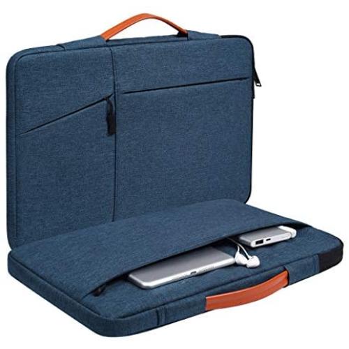 11.6-12.9 Inch Waterproof Laptop Case for Asus VivoBook 11, Dell XPS 13 9300 7390, Acer R11 Chromebook, Lenovo Yoga 11e,HP Asus Samsung Chromebook Protective Tablet Bag(Blue)