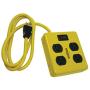 Yellow Jacket 2177N Metal Power Block with 4 Outlets and Lighted Switch, 4-foot Cord