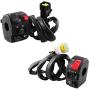 DIYARTS 7/8'' 22mm Motorcycle Switch Motorbike Handlebar Horn Button Turn Signal Fog Lamp Light Electric Start Controller Headlight Taillight Switches On/Off