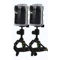 Brinno BCC200 Construction & Outdoor Security Time Lapse Camera Trio Includes: TLC200 Pro Camera, Clamp, & Water-Resistant Case, 42-Day Battery Life, 720P (2-Pack)