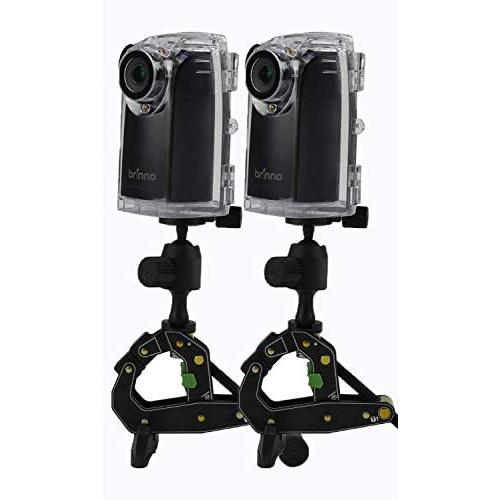 Brinno BCC200 Construction & Outdoor Security Time Lapse Camera Trio Includes: TLC200 Pro Camera, Clamp, & Water-Resistant Case, 42-Day Battery Life, 720P (2-Pack)