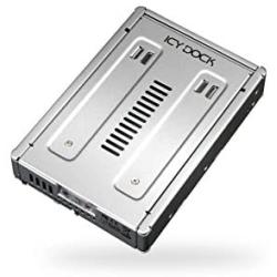 ICY DOCK 1x 2.5 Inch to 3.5 Inch Internal Hard Disk SSD Drive Metal Mount Adapter Bracket Kit for SATA/SAS SSD (EZConvert PRO MB982IP-1S-1)