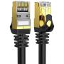 Cat 8 Ethernet Cable 3 ft Shielded, 26AWG Lastest 40Gbps 2000Mhz SFTP Patch Cord, Heavy Duty High Speed Cat8 LAN Network RJ45 Cable- in Wall, Outdoor, Weatherproof Rated for Router, Modem, Gaming