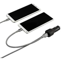 Amazon Basics USB-C Car Charger with 18W USB-C Port and 12W USB-A Port