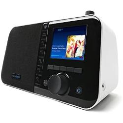 Grace Digital Mondo Elite Smart Internet Radio, Bluetooth, Wi-Fi, 7-Day Alarm – Microphone-Free (White)