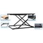 Mount-It! Ergonomic Standing Desk Converter, Preassembled Height Adjustable Sit Stand Workstation, 32'' W x 22'' D Tabletop (MI-7966)