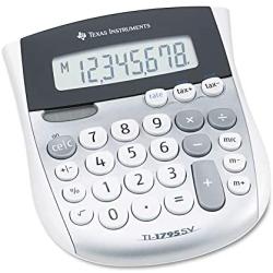 Texas Instruments TI1795SV TI-1795SV Minidesk Calculator, 8-Digit LCD