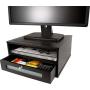 Victor Midnight Black Collection 1175-5 Wood Monitor Stand/Riser