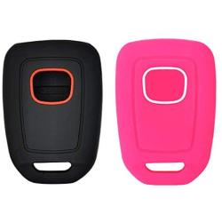REPROTECTING Silicone Rubber Key Fob Cover Compatible with 2013-2021 Honda Accord CR-V Civic Crosstour Fit HR-V MLBHLIK6-1T MLBHLIK6-1TA