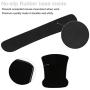 iLeadon Keyboard Wrist Rest Pad and Mouse Wrist Rest Support Mouse Pad Set, Non Slip Rubber Base Wrist Support with Ergonomic Raised Memory Foam for Easy Typing & Pain Relief, Black Lotus