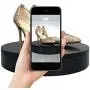 ComXim Professional 360 Degree Photography Turntable for Product Photography, 15.8in(40cm) Diameter,Manual Rotation or Plug-in Rotation,Adjustable Speed and Direction, to dispaly Products (Black)