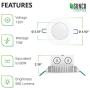 Sunco Lighting 12 Pack 4 Inch Slim LED Downlight, Integrated Junction Box,10W=60W, 650 LM, Dimmable, 6000K Daylight Deluxe, Recessed Jbox Fixture, IC Rated, Simple Retrofit Installation - ETL