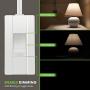 TOPGREENER Table-Top Plug in Dimmer for Table or Floor Lamps, Slide Control, works with Incandescent and Dimmable LED 360 Watt Bulbs Off at lowest dim, 6ft Cord, 120V 60Hz, TGTTDL300-W, White