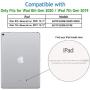 Akkerds Case Compatible with iPad 10.2 2020 iPad 8th Gen/2019 iPad 7th Gen with Pencil Holder, Protective Case with Soft TPU Back, Auto Sleep/Wake Cover Compatible for iPad 8th/7th Gen, Sky Blue