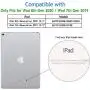 Akkerds Case Compatible with iPad 10.2 2020 iPad 8th Gen/2019 iPad 7th Gen with Pencil Holder, Protective Case with Soft TPU Back, Auto Sleep/Wake Cover Compatible for iPad 8th/7th Gen, Blue Gray