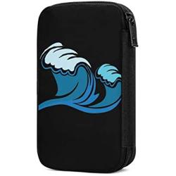 Hxuedan Sea Wave The Data Cable Storage Bag is A Portable and Independent Design SuitableVFor Travelers to Place The Data Cable, Earphone and Electronic Product Data Cable Storage Bag