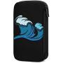 Hxuedan Sea Wave The Data Cable Storage Bag is A Portable and Independent Design SuitableVFor Travelers to Place The Data Cable, Earphone and Electronic Product Data Cable Storage Bag