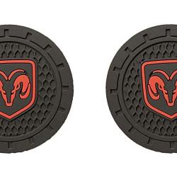 Coasters-car 2.75 inch Auto Cup Silicone Insert Coaster Anti Slip Car Cup Holder Mat Accessories 2 Packs