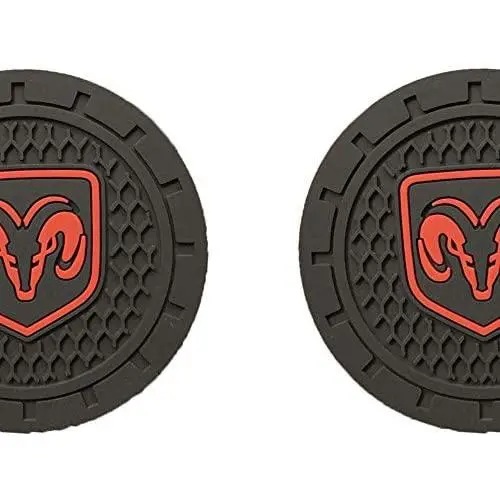 Coasters-car 2.75 inch Auto Cup Silicone Insert Coaster Anti Slip Car Cup Holder Mat Accessories 2 Packs